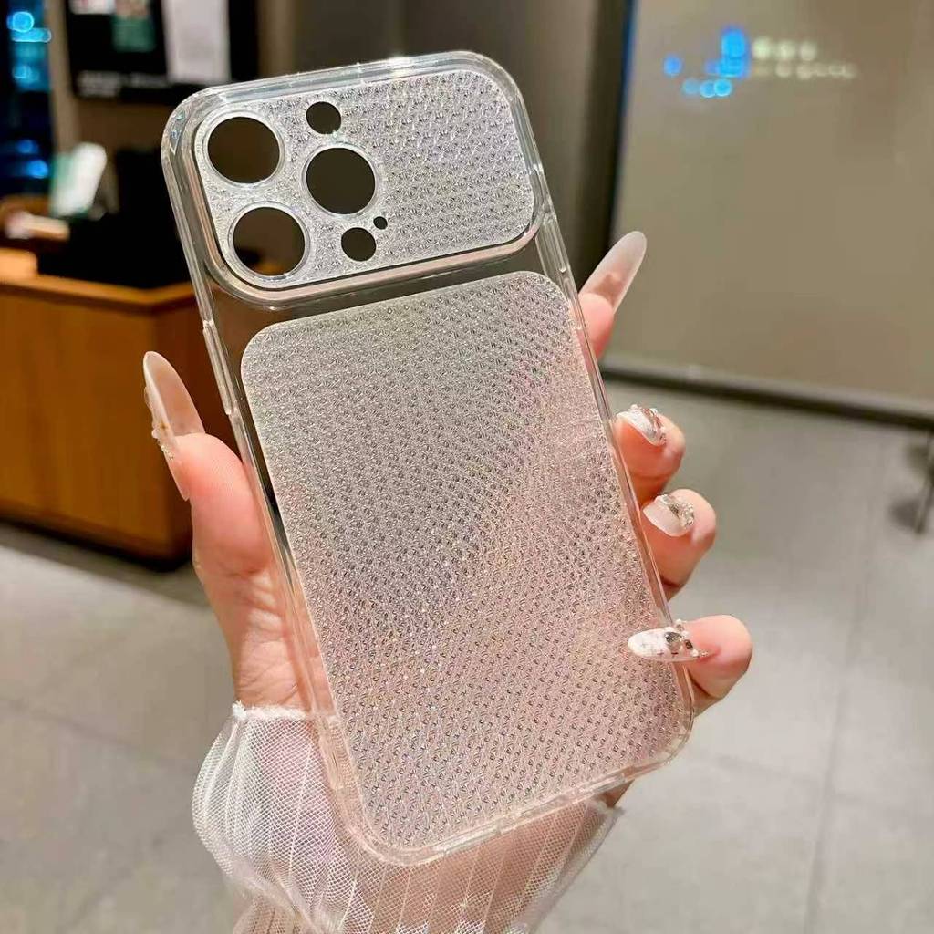 Heat Dissipation Mesh Breathable Case - Transparent mesh heat dissipation phone case