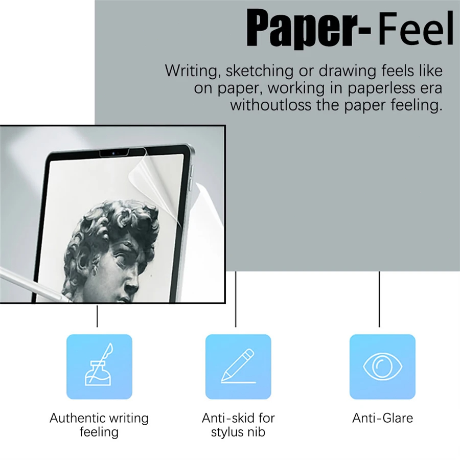 3Pcs Paper Feel Like Screen Pr - Matte Anti Glare Screen Protector ulasan dan harga
